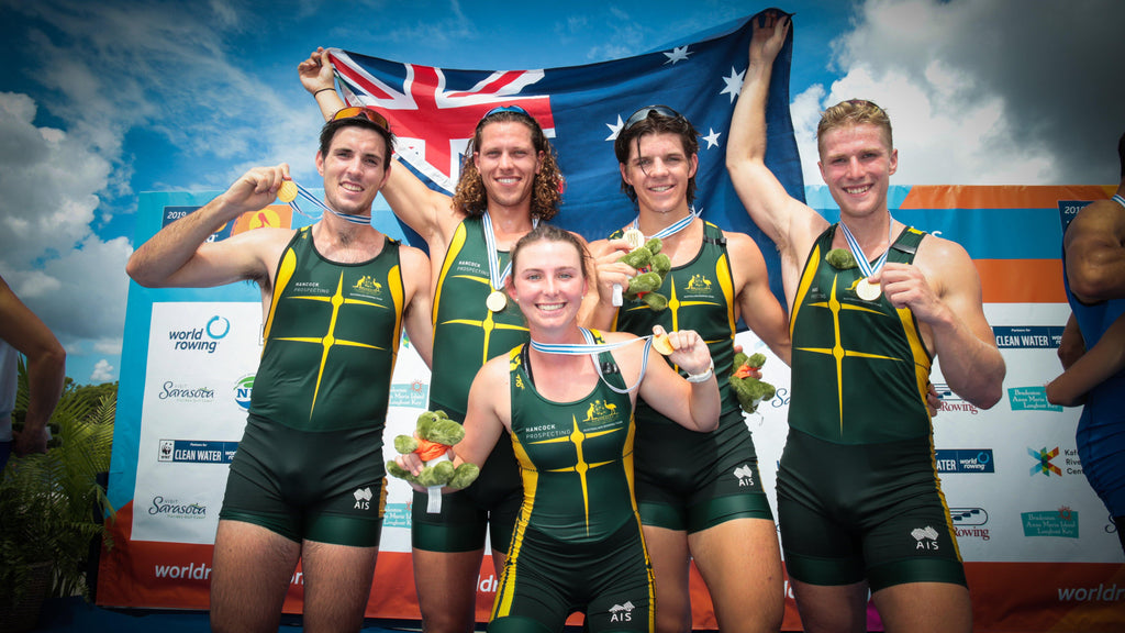 Gold Medalists the U23 Men_s Coxed Four - Copyright Rowing Australia