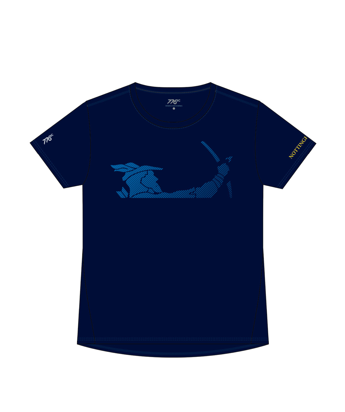 Women's Nottingham Rowing Club Performance T-Shirt SS - Navy