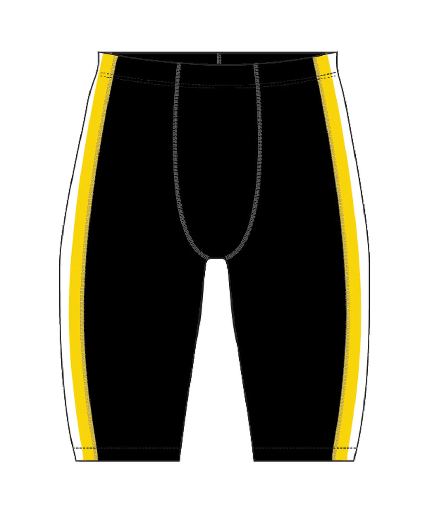 Men's ESR Theta Competition Side Panel Short - Black/Yellow