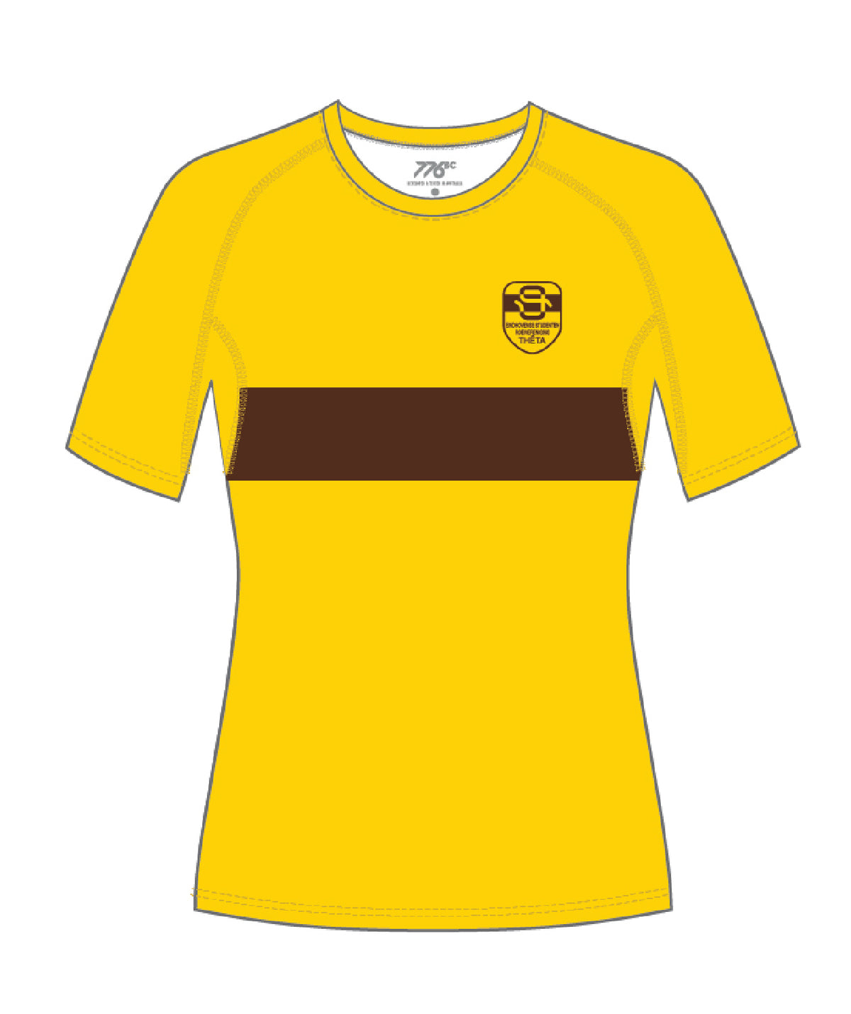 Women's ESR Theta Competition Training T-Shirt SS - Yellow