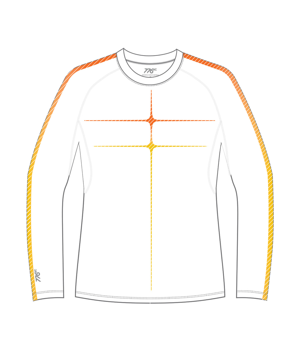 Men's Curtin University Motion Base Layer LS - White