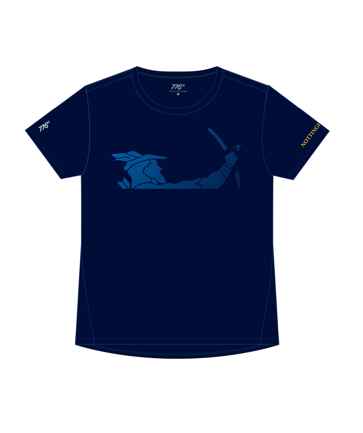 Men's Nottingham Rowing Club Performance T-Shirt SS - Navy