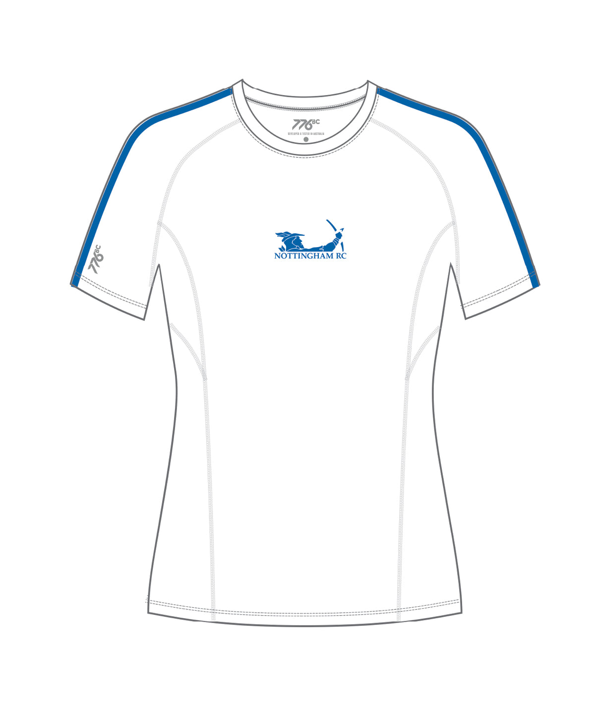 Women's Nottingham Rowing Club Base Layer SS - White