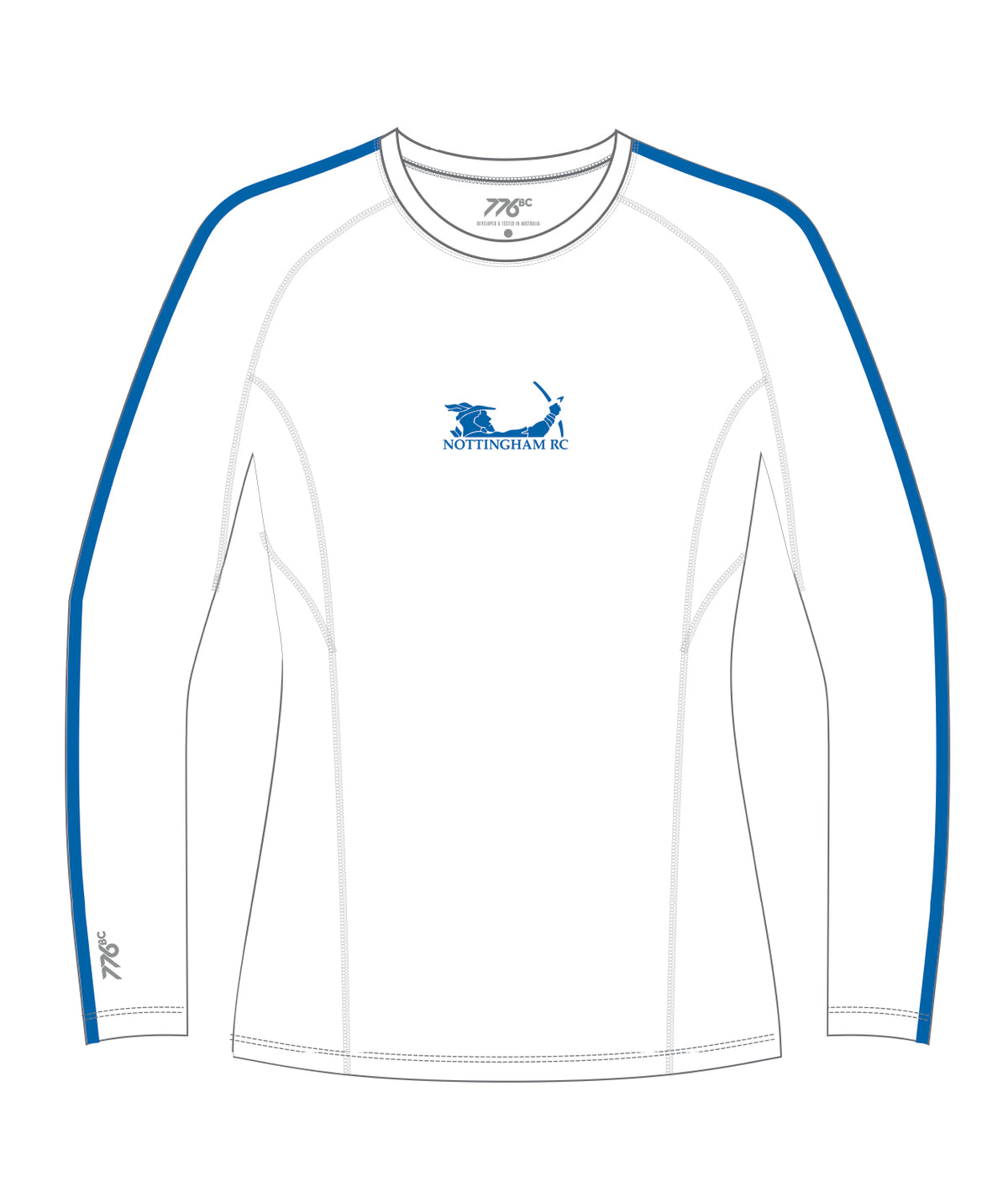 Women's Nottingham Rowing Club Base Layer LS - White