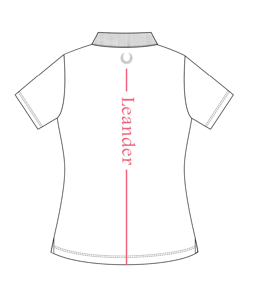 Women's Leander Podium Polo SS - White