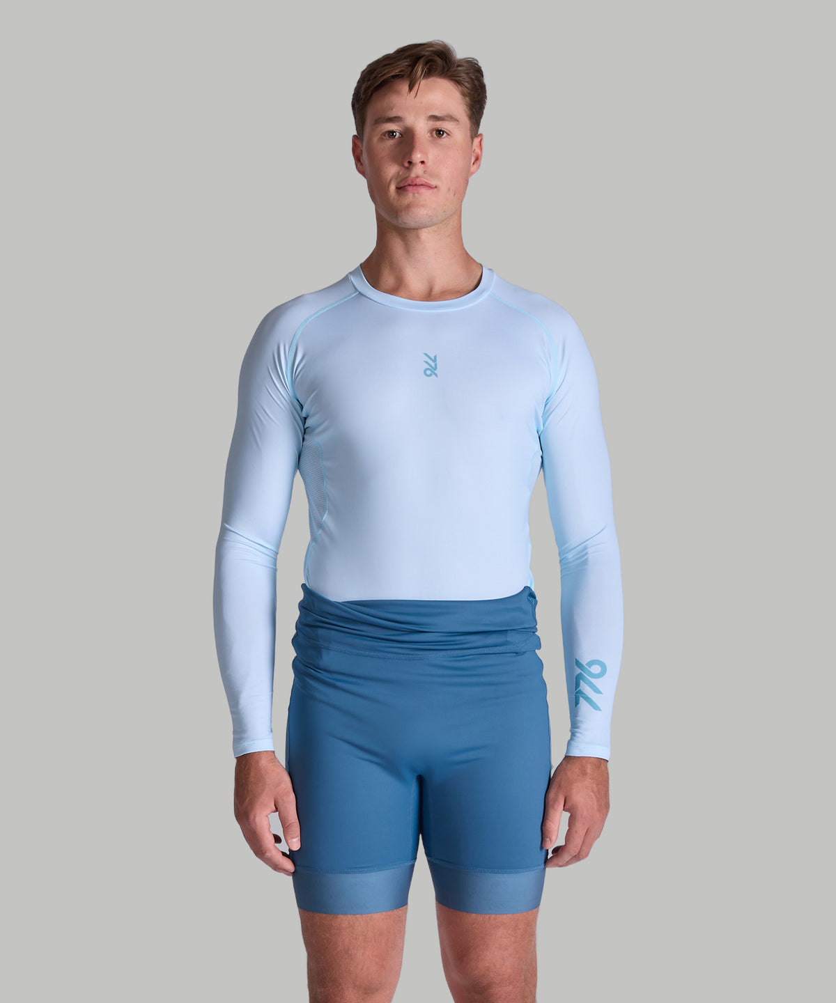 Men's 776BC Base Layer LS - Glacier/Light Blue