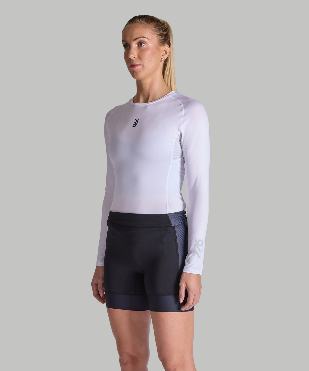 Women's 776BC Base Layer LS - White/Navy