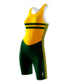 Women's Buckingham Rowing Club Sprint Unisuit - Yellow/Green