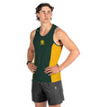 Men's Drummoyne Rowing Club Performance Tank - Yellow/Green