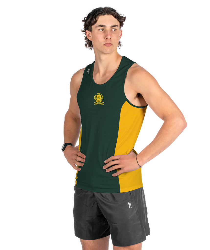 Men's Drummoyne Rowing Club Performance Tank - Yellow/Green