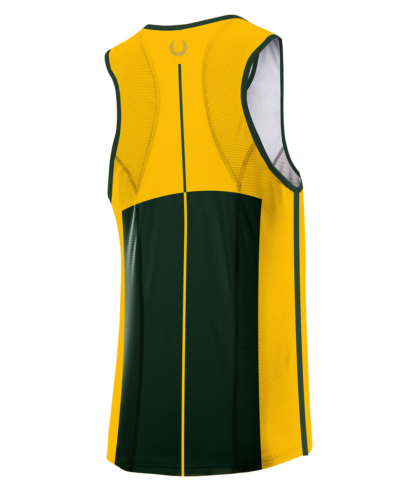 Men's Drummoyne Rowing Club Performance Tank - Yellow/Green