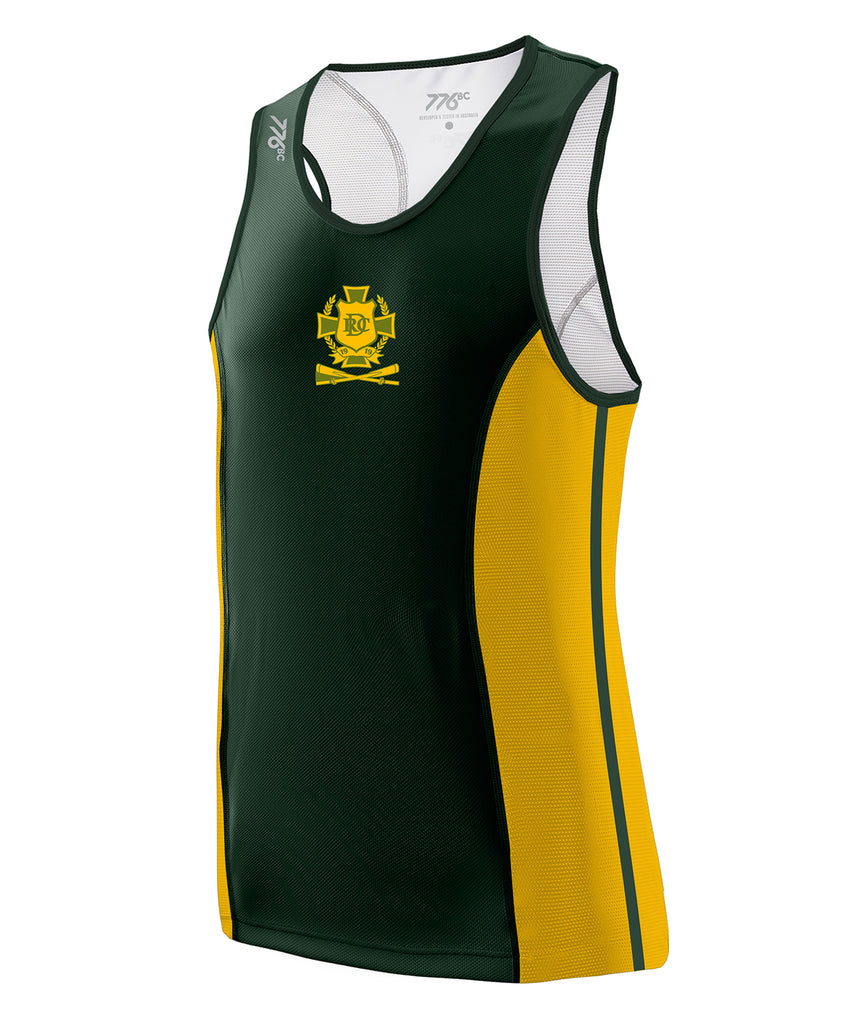 Men's Drummoyne Rowing Club Performance Tank - Yellow/Green
