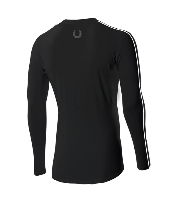 Men's Hawkes Bay Rowing Club Training Base Layer Ls - Black