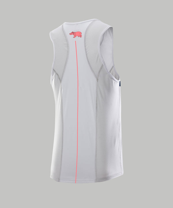 Men's Leander Athlete Kit Performance Tank - White