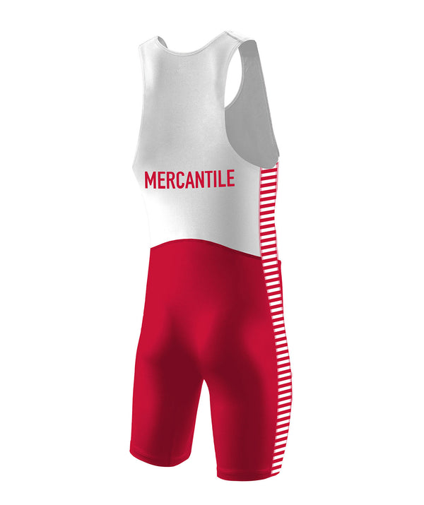 Men's Mercantile Rowing Club Sprint Unisuit - White/Red