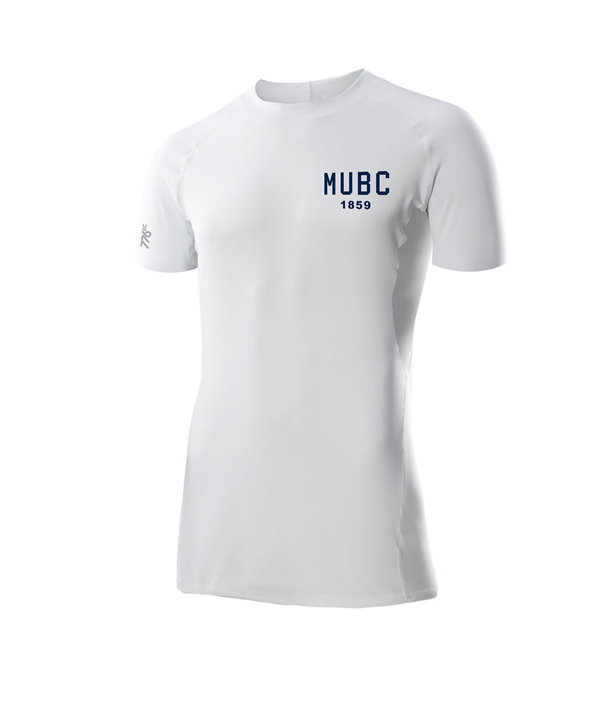 Men's Melbourne University Boat Club Base Layer SS - White