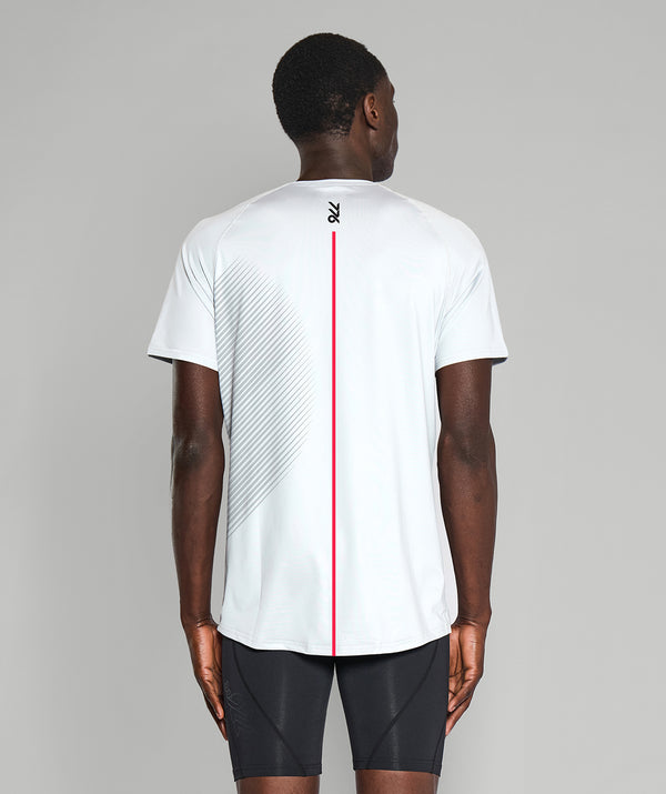Men's Training T-Shirt SS - White/Red