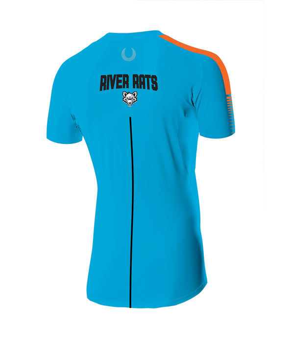 Men's River Rats SS Base Layer - Neon Blue
