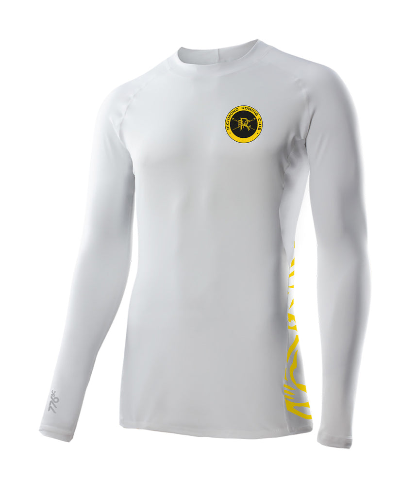 Men's Richmond Rowing Club Base Layer LS - White