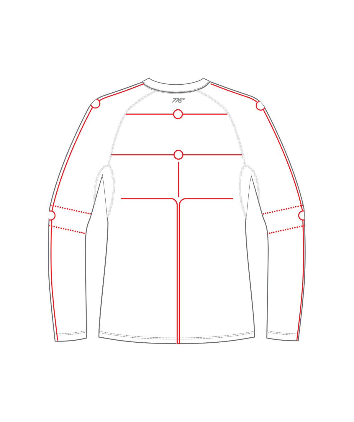 Men's St George Motion Base Layer LS - White/Red