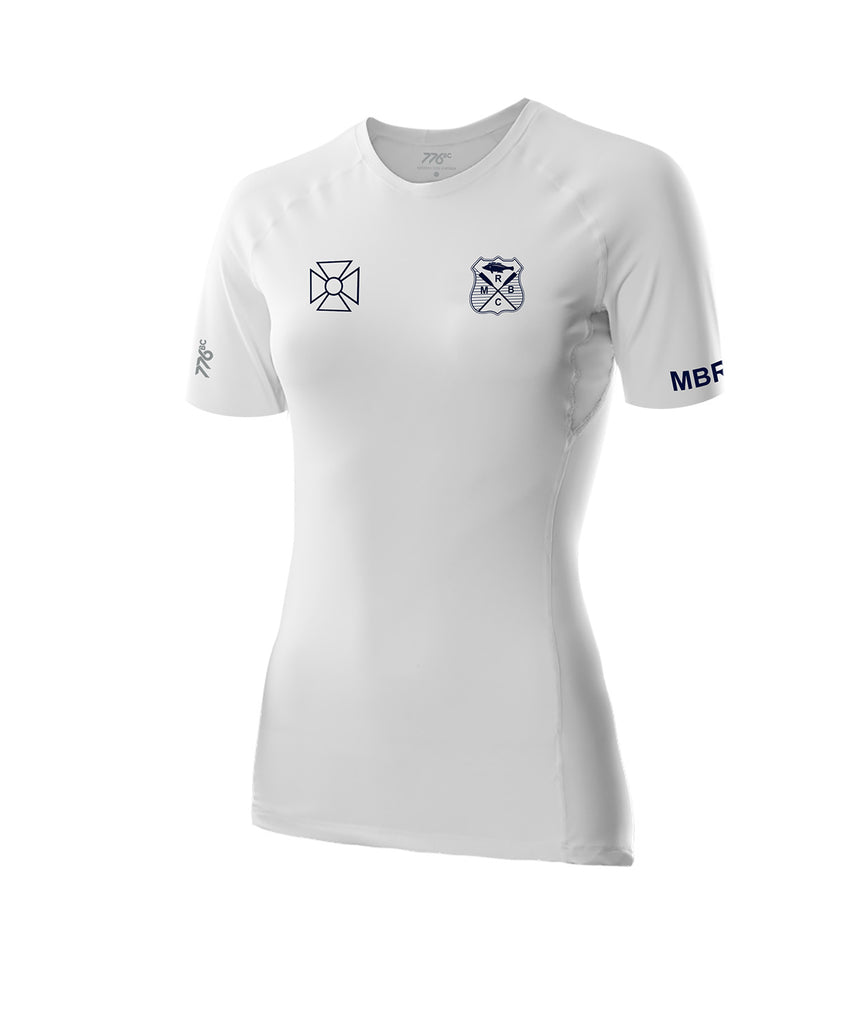 Women's Murray Bridge Rowing Club Base Layer SS - White