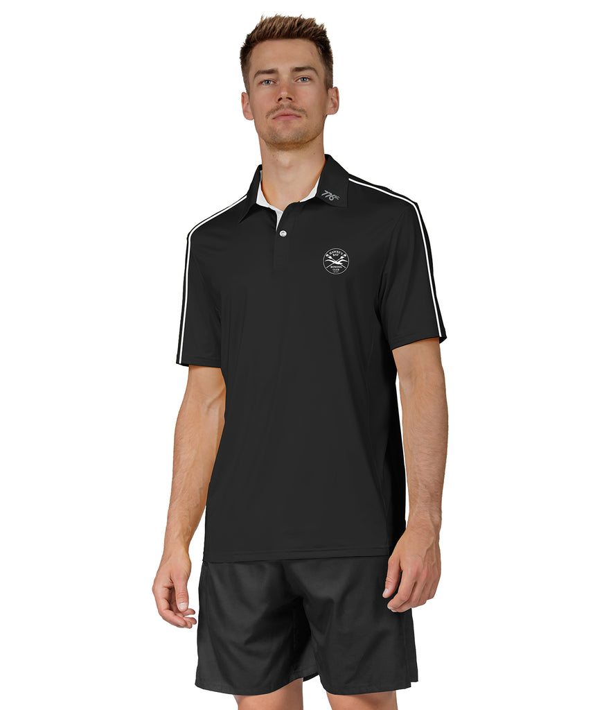 Men's Hawkes Bay Rowing Club Polo SS - Black