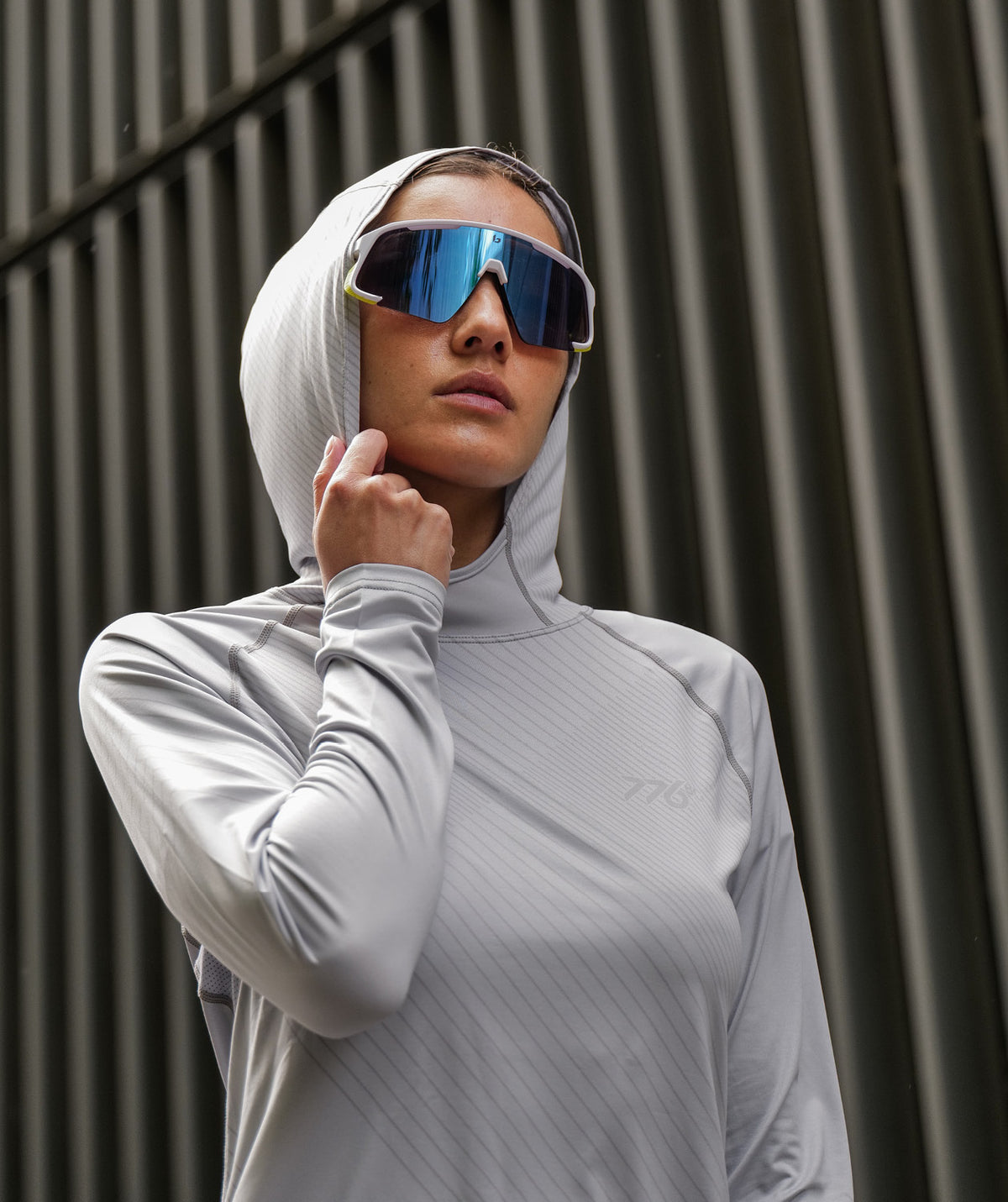 Women's Wreath Sun Hoodie - Graphic Gray