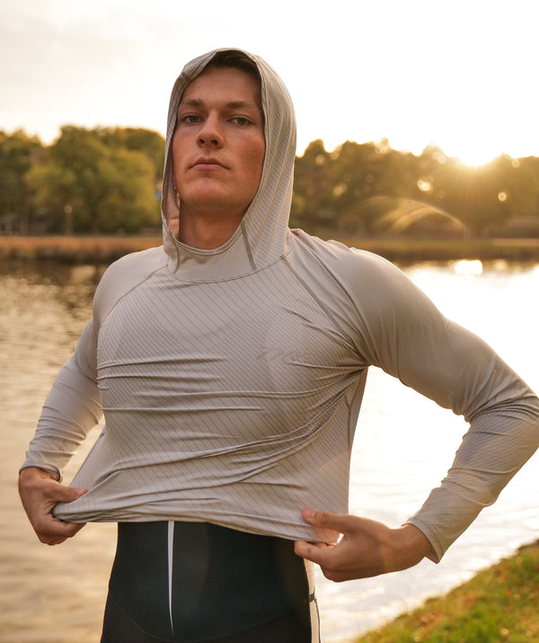 Men's Wreath Summer Hoodie - Graphic Gray