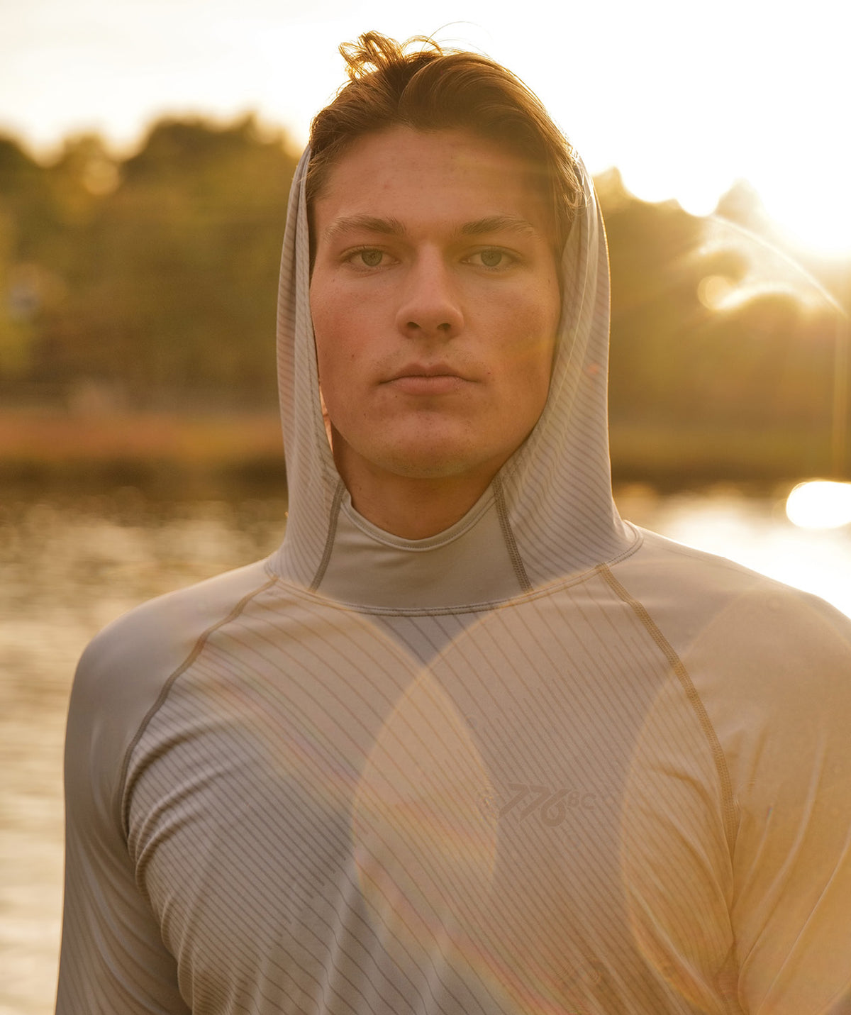 Men's Wreath Sun Hoodie - Graphic Gray