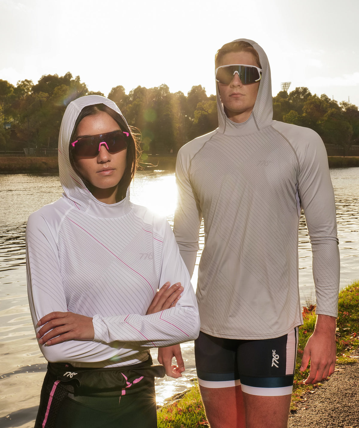 Women's Wreath Sun Hoodie - Graphic White