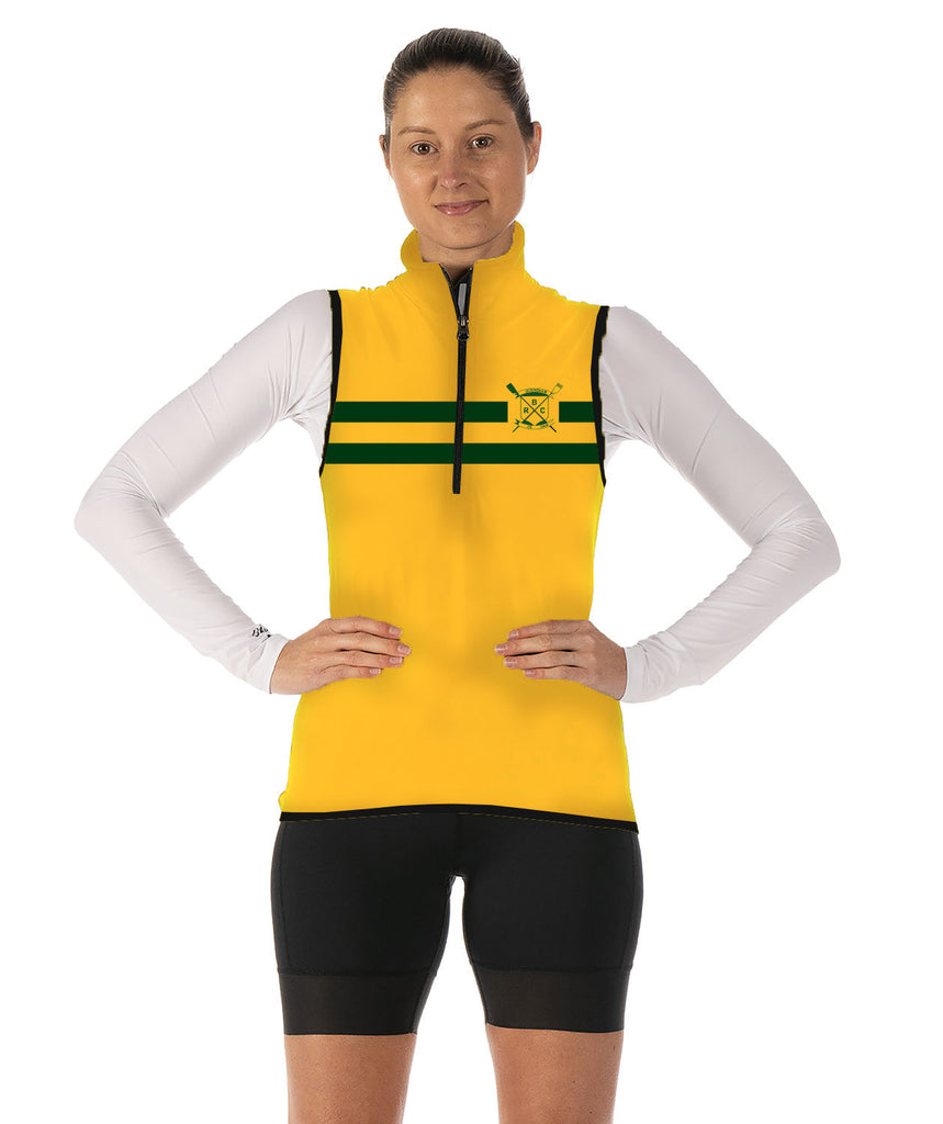 Women's Buckingham Rowing Club Stratus Vest - Yellow/Green