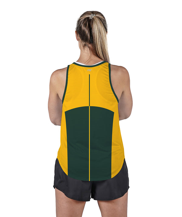 Women's Drummoyne Rowing Club Training Tank - Yellow/Green