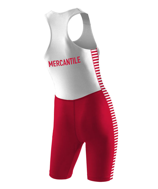 Women's Mercantile Rowing Club Sprint Unisuit - White/Red