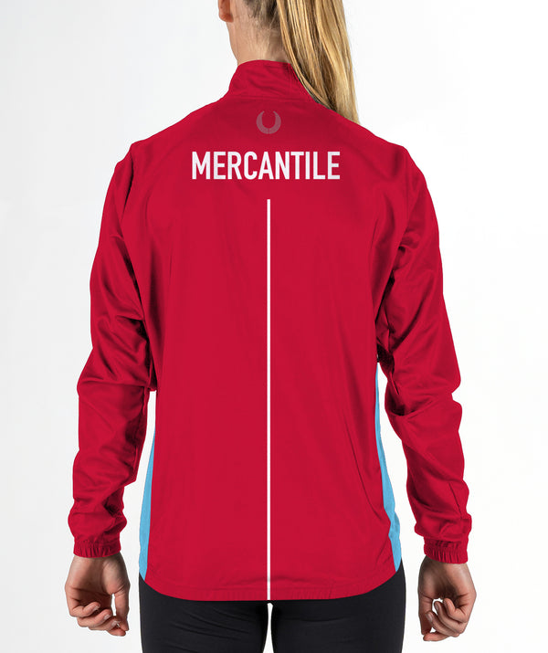 Women's Mercantile Rowing Club Cirrostratus Wind Jacket - Red