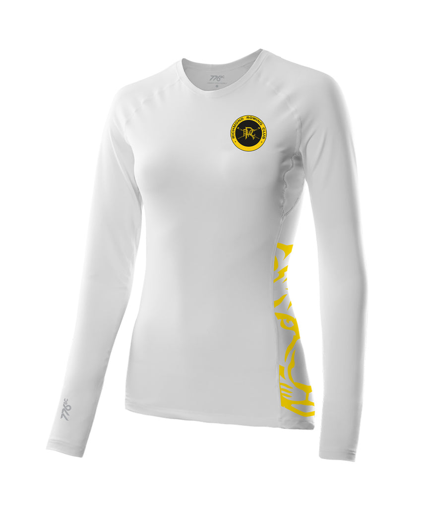 Women's Richmond Rowing Club Base Layer LS - White