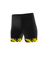 Women's Richmond Rowing Club Pro Active Short - Black/Yellow