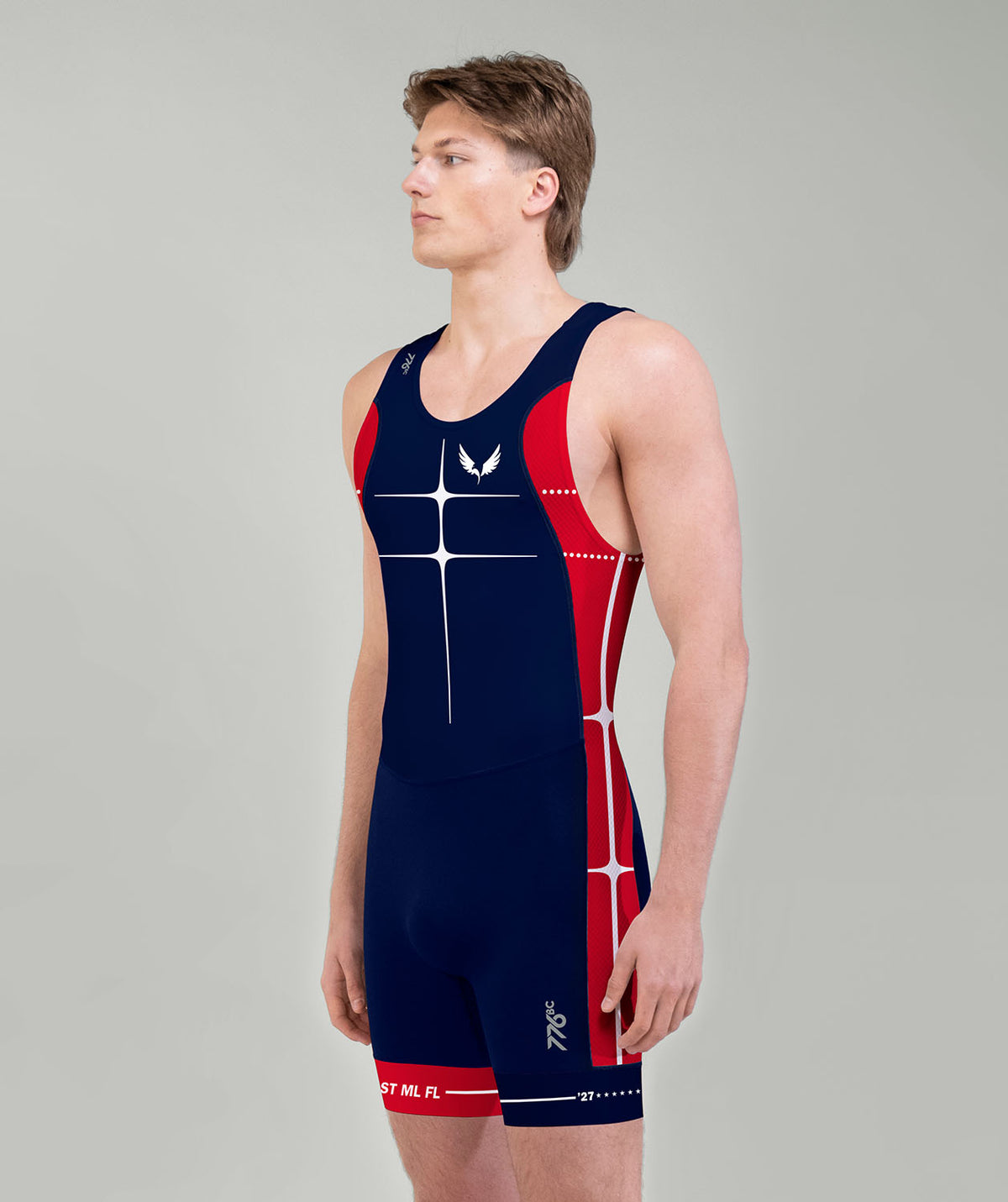 Men's American School in London Pro Unisuit - Navy/Red
