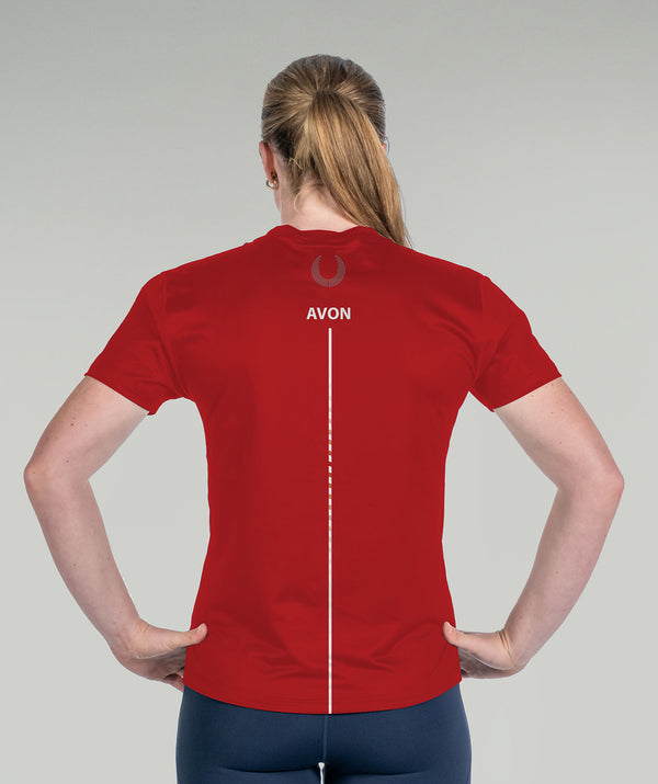 Women's Avon Rowing Performance T-Shirt SS - Red