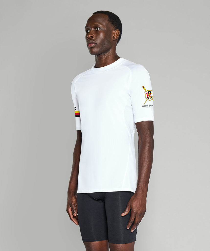 Men's Adelaide Rowing Club Base Layer SS - White