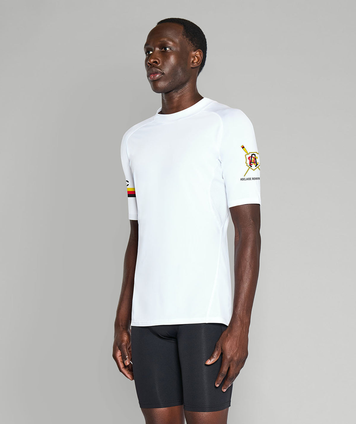 Men's Adelaide Rowing Club Base Layer SS - White