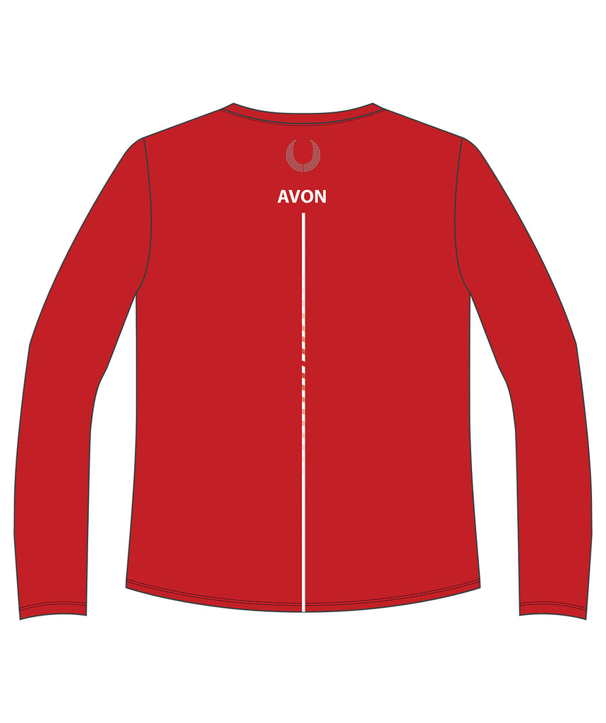 Men's Avon Rowing Performance T-Shirt LS - Red