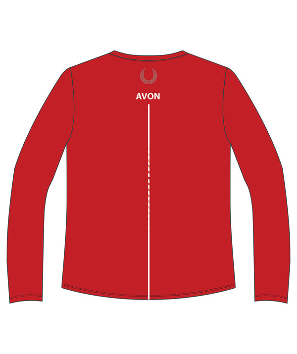 Men's Avon Rowing Performance T-Shirt LS - Red