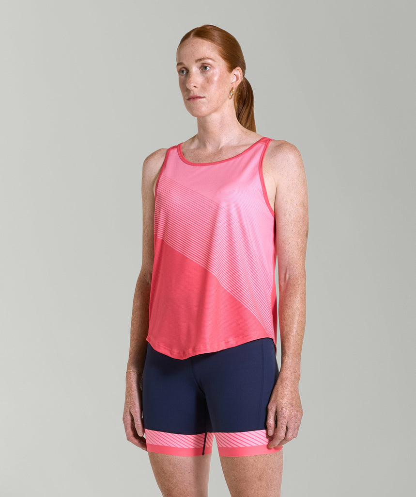 Women's Velocity Training Tank - Vivid Coral