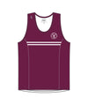 Men's Manly Warringah Kayak Club Performance Tank - Maroon