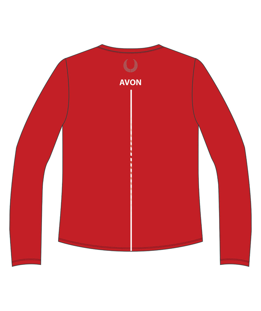 Women's Avon Rowing Performance T-Shirt LS - Red