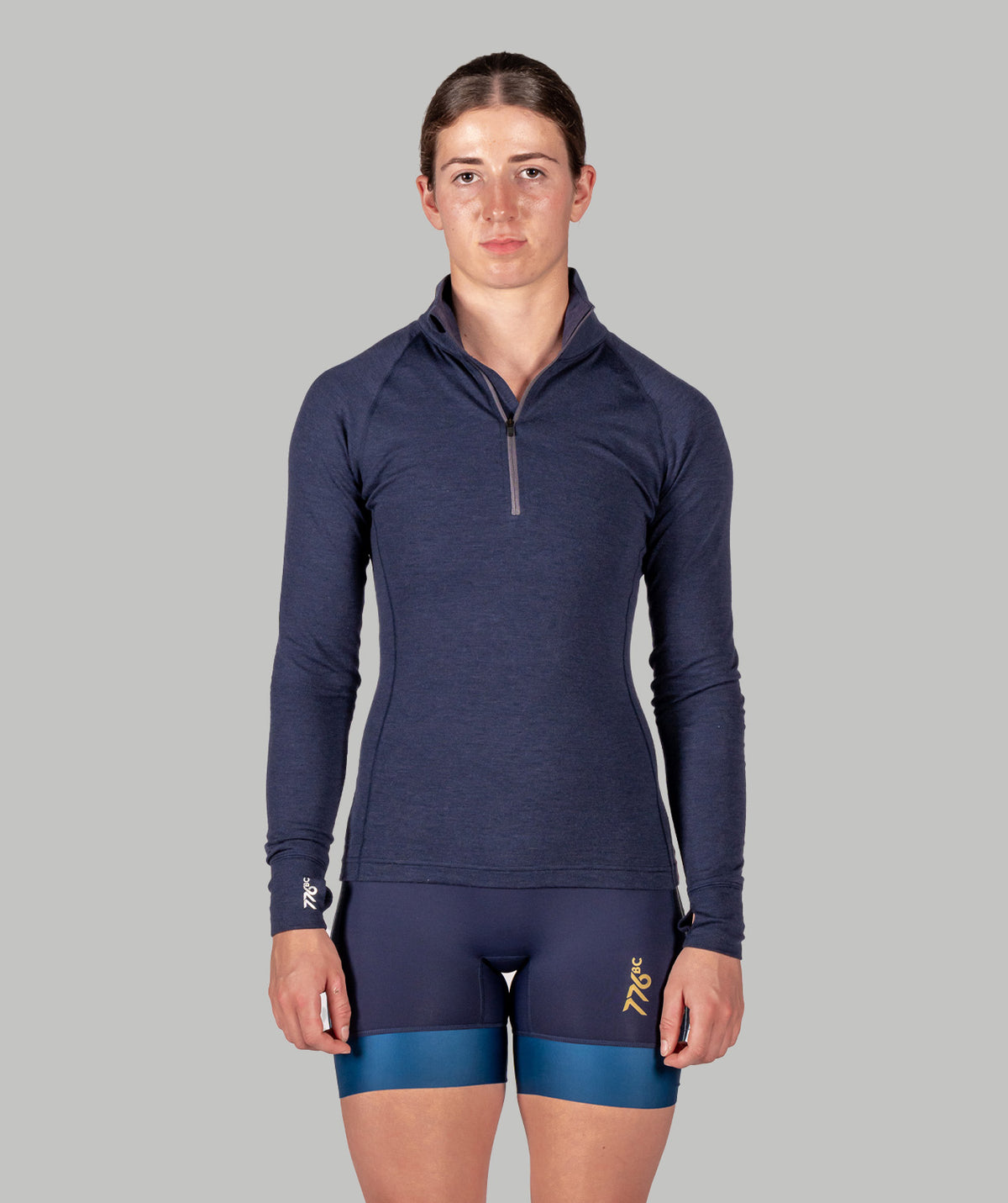 Women's Wreath Pro-Merino ¼ Zip - Navy