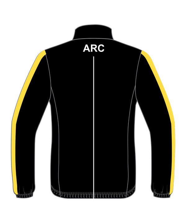 Men's Ashburton Rowing Club  Cirrostratus Wind Jacket - Black/Yellow