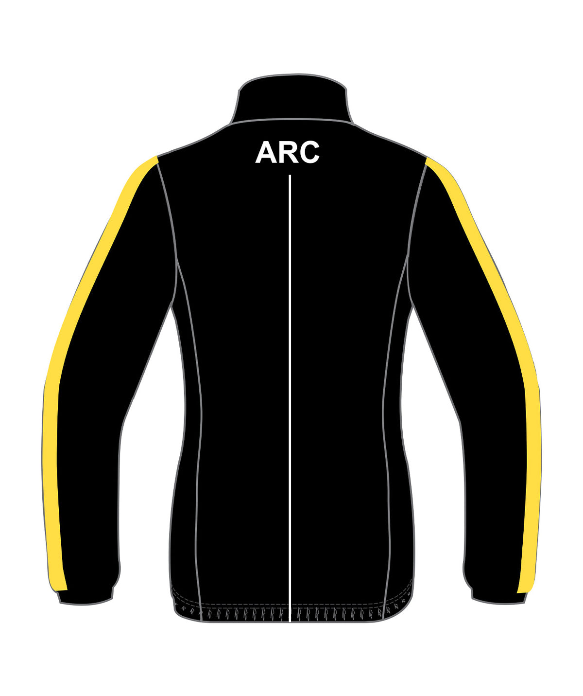 Women's Ashburton Rowing Club  Cirrostratus Wind Jacket - Black/Yellow
