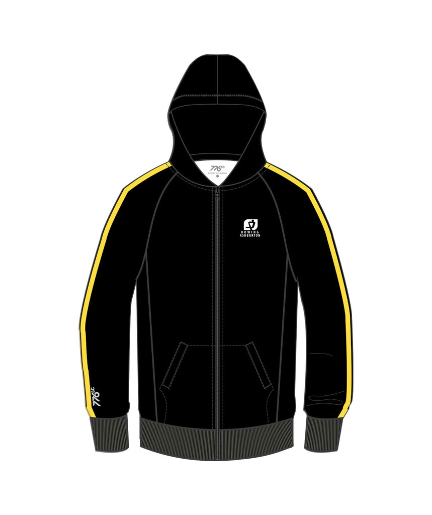 Women's Ashburton Rowing Club  Podium Jacket - Black/Yellow