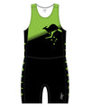 Men's WA World Rowing Masters Sprint Unisuit - Black/Green